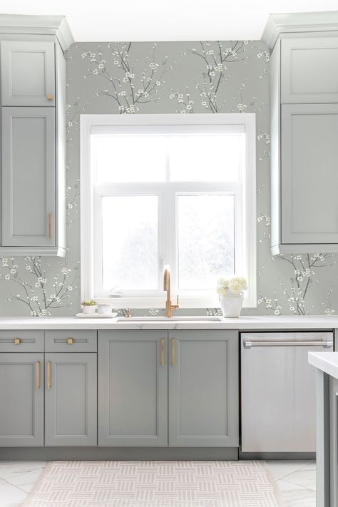 Light grey shaker kitchen