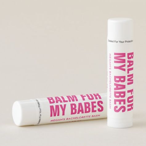 Balm For My Babes Bachelorette Party Favor for $23.86 - Bachelorette Craft Bachelorette Crafts, Retro Bachelorette Party, Retro Bachelorette, Bachelorette Party Favor, Bachelorette Party Supplies, Sweet Rain, Bachelorette Favors, Bridesmaid Inspiration, Red Retro