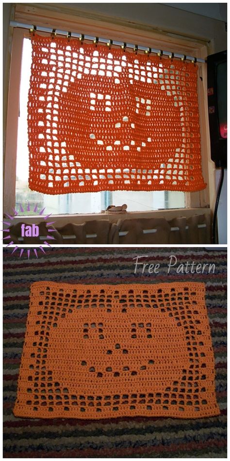 Halloween Filet Crochet Pumpkin Mat Doily Free Crochet Pattern Filet Spider Crochet Stitch, Halloween Crochet Decor, Pumpkin Doily, Filet Crochet Patterns, Chirstmas Decor, Fall Crochet Patterns, Fall Crochet, Filet Crochet Charts, Crochet Halloween