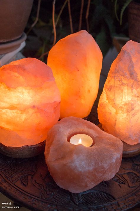 Hymalian Salt Lamp, Salt Lamp Aesthetic, Himalayan Salt Block Recipes, Salt Block Recipes, Himalayan Salt Candle Holder, Healing Self Love, Epsom Salt Benefits, Himalayan Salt Block, Salt Benefits