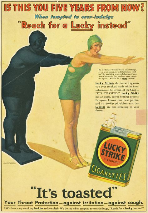 VINTAGE CIGARETTE ADS: “…A LUCKY INSTEAD OF A SWEET” Stare Reklamy, Pin Up Vintage, Old Advertisements, Retro Ads, Photo Vintage, Old Ads, The Good Old Days, Gi Joe, Vintage Ads