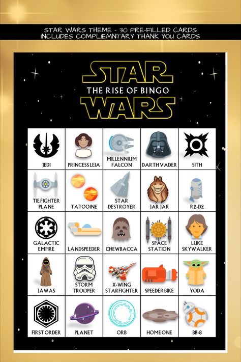 Bingo for star wars fans! Check it out and tell me what else u wanna see added 🙃 #starwars #mandalorian #starwarsfanart #starwarsday #mandalorianmonday Star Wars Would You Rather, Star Wars Bingo, Star Wars Kids Party Games, Adult Star Wars Birthday Party Games, Star Wars Trivia, Starwars Mandalorian, Star Wars Themed Birthday Party, Yoda Party, Star Wars Mandalorian