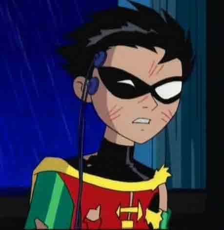 Robin Teen Titans, A Cartoon, Teen Titans, Cartoon Character, Red, Hair