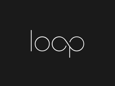 Loop logo animation by GraphicLab on Dribbble Loop Logo Design, Long Logo Design, Loop Typography, Circle Typography, Moon Logo Design, Brand Identity Design Logo Inspiration, Loop Logo, Bold Logo Design, Creative Advertising Photography