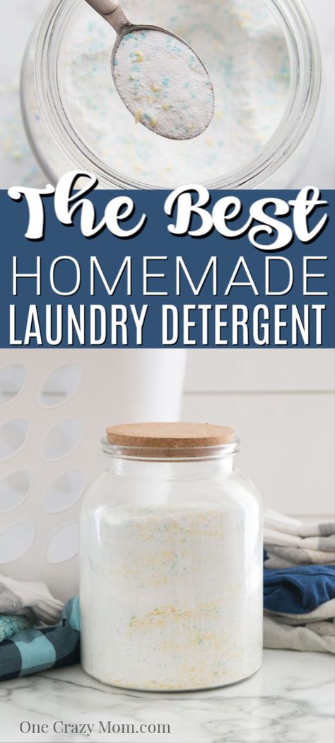 Learn how to make the best Homemade Laundry Detergent. This easy to make homemade laundry detergent is very frugal. Homemade laundry detergent recipe is for HE washers too! Best Homemade Laundry Detergent, Homemade Laundry Detergent Powder, Laundry Soap Recipe, Diy Detergent, Homemade Laundry Detergent Recipes, Homemade Detergent, Homemade Cleaner, Laundry Detergent Recipe, Detergent Recipe