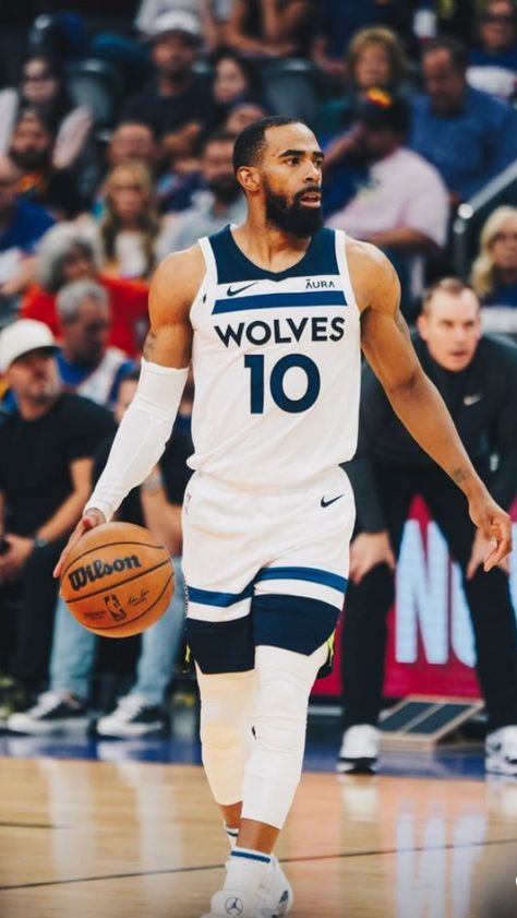 NBA Minnesota Timberwolves star Mike Conley dribbles the basketball up the court in the 2024 NBA playoffs Aesthetic Sports, Wallpaper Background Aesthetic, Mike Conley, Basketball Wallpaper, Aesthetic Poster, Background Aesthetic, Minnesota Timberwolves, Basketball Pictures, Sport Photography