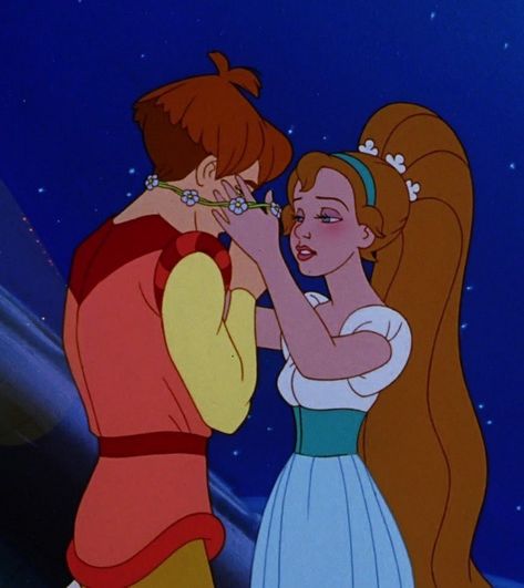 Thumbelina and Cornelius Thumbelina And Cornelius Fanart, Thumbelina Outfits, Thumbelina Wallpaper, Thumbelina Fanart, Thumbelina Cornelius, Thumbelina Costume, Thumbelina Disney, Thumbelina Tattoo, Thumbelina Movie