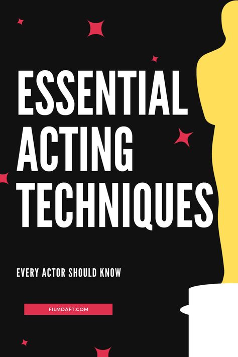 When you learn about the performing arts, whether in school, in acting classes, or through self-education, you are taught many different things by many different people.  These “acting techniques” are a systematic approach to amplify your performance and connection to a script.  This post is meant to introduce you to many different techniques if you have not heard of them and hopefully explain things about them enough to give you a basic understanding. Acting Methods, Acting Goals, Script Examples, Meisner Technique, Sanford Meisner, Method Acting, Acting Scripts, Acting Classes, Alexander Technique