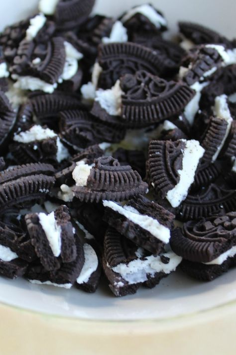 Need a little something special for your holiday party dessert table that doesn’t take forever to make? You might want to try this OREO Fudge idea. Anything OREO is alright with me and I know I’m not the only one who feels that way! By her own admission, one of my friends... #cookie #featured #food Boy Birthday Party Ideas, Cookies And Cream Fudge, White Chocolate Oreos, Crushed Oreo, Oreo Truffles Recipe, Oreo Filling, Fudge Ingredients, Oreo Fudge, Spaceships And Laser Beams