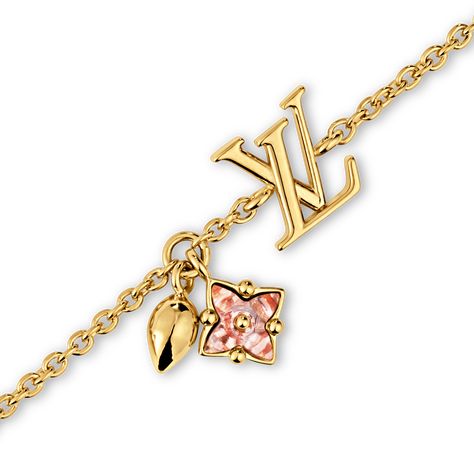 LOUIS VUITTON® - Loulougram Bracelet - Golden Lv Iconic Bracelet, Lv Bracelet, Hanging Leaf, Xoxo Jewelry, Parfum Victoria's Secret, Luxury Bracelets, Louis Vuitton Bracelet, Preppy Jewelry, Luxury Jewelry Brands