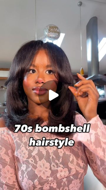 𝐸𝓁𝓁𝑒 💋🖤 on Instagram: "I am infatuated with the 70s ngl to ya!  • • • • #hairstyleideas #70shair #hairstyleoftheday #hairstyletutorial #hairstylevideo" 70s Natural Hair, 70s Hairstyle Black Women, 70s Curls Black Women, Womens 70s Hairstyles, 70s Black Women Hairstyles, 70s Hairstyles Black Women, Hairstyles 70s For Women, 70s Women Hairstyles, 70 Hair Styles 1970s Disco