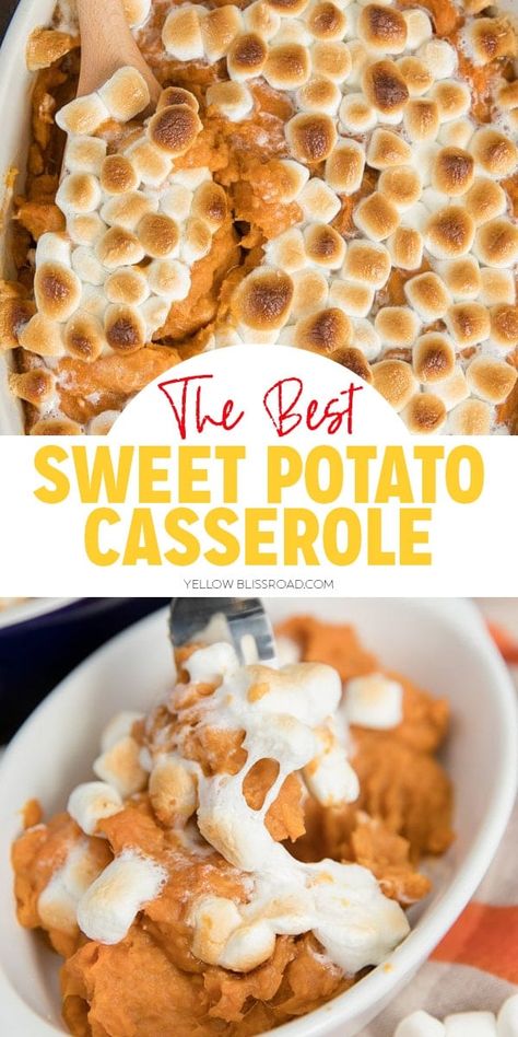 Cheesecake Fudge, Easy Sweet Potato Casserole, Sweet Potato Casserole With Marshmallows, Sweet Potatoes With Marshmallows, Best Sweet Potato Casserole, Best Sweet Potato, Sweet Potato Thanksgiving, Boiling Sweet Potatoes, The Chunky Chef