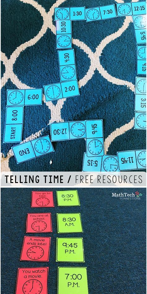 Time Centers, Time To The Hour, Math Measurement, Math Intervention, Teaching Time, Math Time, Second Grade Math, Math Methods, Teaching Children