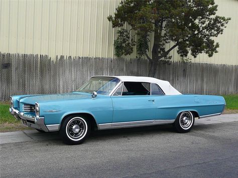 1964 PONTIAC BONNEVILLE CONVERTIBLE - Side Profile - 70797 Pontiac Tempest, Pontiac Catalina, Pontiac Cars, Pontiac Bonneville, Barrett Jackson, Pontiac Grand Prix, Us Cars, Hot Rods Cars, Classic Cars Vintage