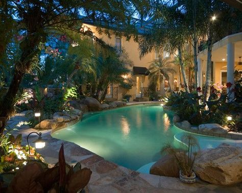 25 Ways | Create | Luxury Resort Style Backyard | Post Tropical Pool Landscaping, Beach Jamaica, Pool Dekor, Amazing Pools, Spa Luxe, Pool Inspiration, Moderne Pools, Stone Pool, Pool Finishes