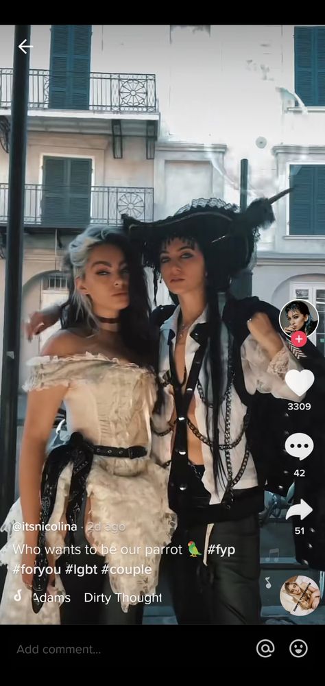 Lesbian Couple Halloween Costumes Ideas, Wlw Couple Halloween Costumes, Halloween Costumes For Lesbian Couple, Lesbian Couple Costumes For Halloween, Couple Halloween Costumes For Lesbians, Masc Lesbian Halloween Costumes, Cute Halloween Costumes For Lesbian Couple, Wlw Couple Costumes, Wlw Costumes Halloween