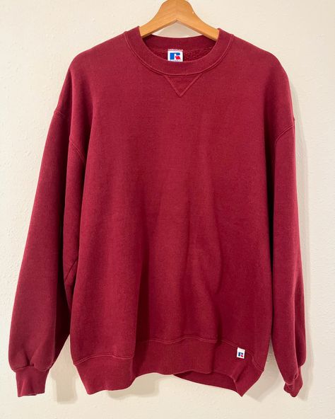 maroon crewneck sweatshirt Brand: Russell Athletic Size: XL Retails: $30 Price: $12 Fit: Fits like size L Condition: Excellent Original Russell Tags 50% cotton 50% polyester DM for details!! 🫶🏼 Maroon Crewneck, Russell Athletic, Branded Sweatshirts, Crewneck Sweatshirt, Crew Neck Sweatshirt, Crew Neck, Tags, The Originals, Sweatshirts