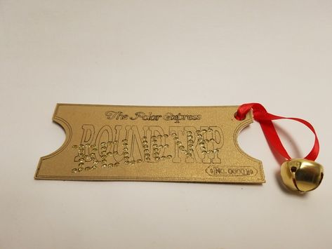 Polar Express ticket Handmade ornament Golden Ticket Polar Express, Polar Express Ticket, Polar Express Tickets, Golden Ticket, Chicken Bacon Ranch, Polar Express, Christmas Inspo, Bacon Ranch, Chicken Bacon