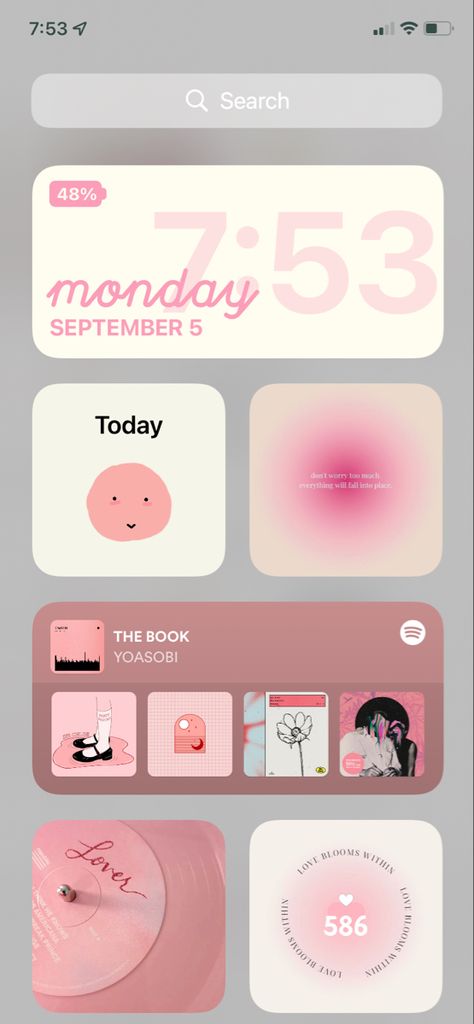 Girly Ios 16 Wallpaper, Lockscreen Aesthetic Layout, Simple Pink Ios Homescreen, To Do List Wallpaper Iphone, Iphone Phone Screen Ideas, Iphone 15 Widget Ideas, Pink Iphone Theme Ideas, Iphone 15 Screen, That Girl Phone Layout