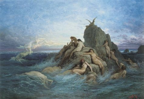 Download hd wallpapers of 127653-Gustave_Doré, Painting, Sea, Rock, Nude, Mythology, Classic_art. Free download High Quality and Widescreen Resolutions Desktop Background Desktop Background Art, Mac Wallpaper Desktop, Greece Wallpaper, Mac Backgrounds, Mobile Backgrounds, Sensory Art, Portable Battery Charger, Desktop Wallpaper Art, Mac Wallpaper