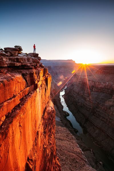 Grand Canyon at sunrise with Colorado river Grand Canyon Sunrise, Visiting The Grand Canyon, Southwest Usa, Caribbean Beaches, Arizona Usa, Grand Canyon National Park, Travel Photographer, Change Your Life, Beautiful Wallpapers