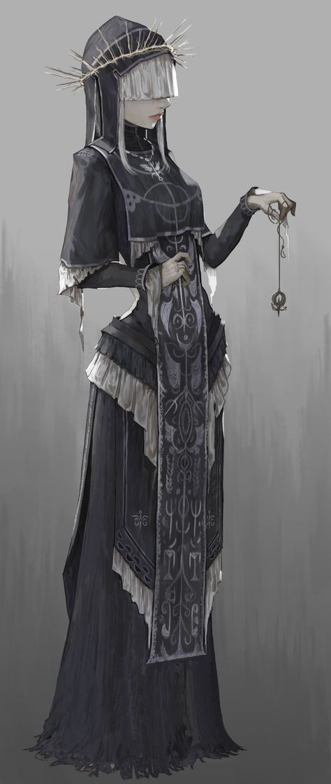 Nun Outfit, Personaje Fantasy, Virtual Tabletop, Idee Cosplay, 다크 판타지, The Labyrinth, Call Of Cthulhu, Dnd Art, Sum Up