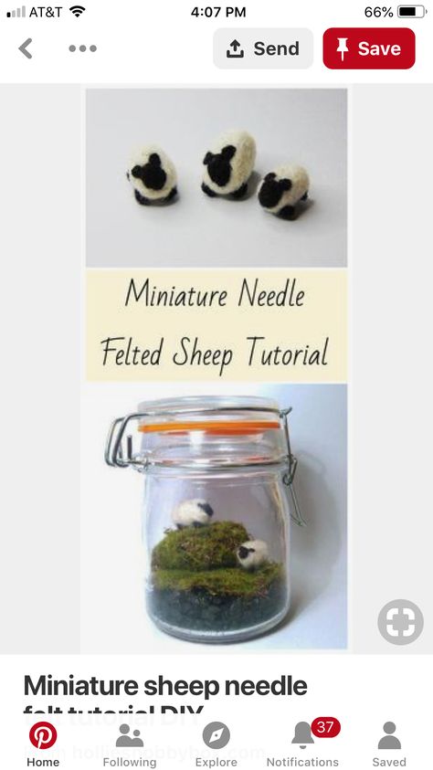 Wisdom Miniature Sheep, Felt Tutorial, Felt Animal Pattern, Felted Sheep, Needle Felting Tutorial, Needle Felting Diy, Dollhouse Miniature Tutorials, Needle Felting Tutorials, Felt Bunny