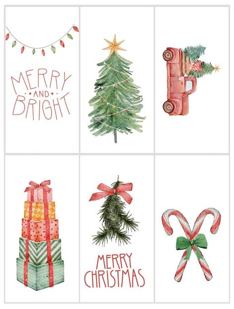 Christmas Gift Stickers Free Printable, Christmas Watercolor Gift Tags, Christmas Gift Tags Watercolor, Christmas Clip Art Free Printables, Christmas Stickers Printable Free, Christmas Tags Printable Free Templates, Merry Christmas Tags Printable Free, Printable Christmas Tags Free, Christmas Gift Tags Printable Templates