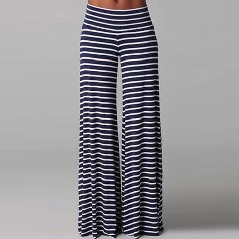 <link href="https://ldzt-media.oss-us-west-1.aliyuncs.com/css/sitetable.css" type="text/css" rel="stylesheet" >Bell-bottom style pants are more and more popular,this pant with striped design can make you looked taller and slimmer and wear bell-bottom is cool,you can wear it at your daily life,whi... Striped Wide Leg Trousers, Fresh Fashion, Stripe Pants, Casual Wide Leg Pants, Bell Bottom Pants, Style Pants, Loose Pants, Striped Pants, Dream Clothes