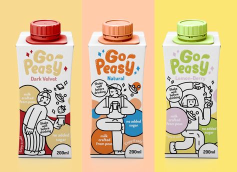 Plant Based Milk Packaging Projects | Photos, videos, logos, illustrations and branding on Behance Organic Milk Packaging, Fruit Juice Packaging, Illustration Fruit, Milk Brands, Milk Packaging, Drinks Packaging Design, Juice Packaging, Bottle Design Packaging, Logo Minimalist