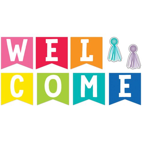 Welcome Decoration Ideas, Classroom Set Up Ideas, Set Classroom, Welcome To Our Class, Welcome Bulletin Board, Welcome To My Classroom, Welcome Bulletin Boards, Hello School, Kindergarten Classroom Decor