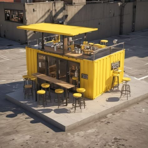 Container Shops Ideas, Cafe Drive Thru, Coffee Container Ideas, Pretzel Shop, Shipping Container Restaurant, Shipping Container Cafe, Cafe Business Plan, Food Truck Park, Container Coffee Shop