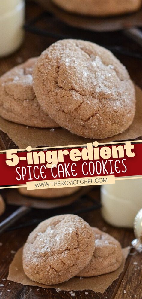 Frosted Spice Cookies, Spice Cake Cool Whip Cookies, Spice Drop Cookies, Things To Make With Spice Cake, Out Of The Box Recipes, Cookies From Spice Cake Mix Recipes, Easy Spice Cookies, Easy Christmas Cookies Cake Mixes, Spiced Christmas Cookies