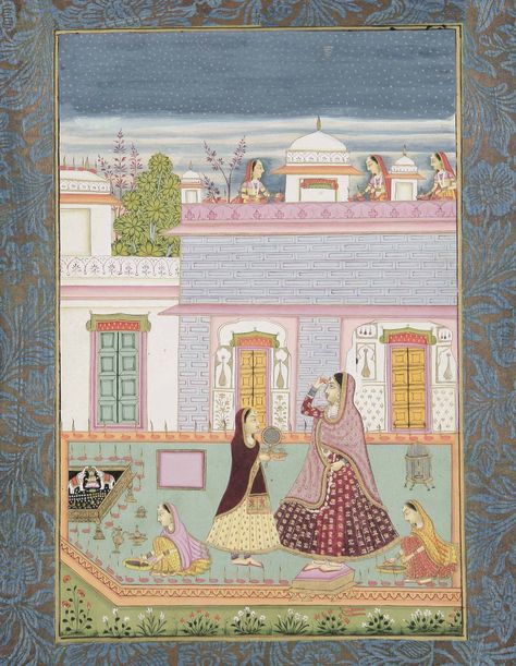 BY BHAVANI SHANKAR, INDIA, BIKANER, DATED VS 1811/1754 AD भारतीय इतिहास, Mughal Miniature Paintings, Mughal Art Paintings, Harvard Art Museum, Persian Miniature, Mughal Paintings, Ancient Persian, Indian Painting, Art Asiatique