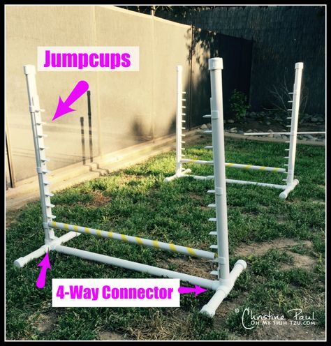 Backyard Agility Equipment Agility Equipment For Dogs Diy, Pvc Dog Agility Course, Agility Equipment For Dogs, Indoor Agility Course For Dogs Diy, Pallet Dog Agility Course, Agility Course For Dogs Diy, Dog Agility Course Diy How To Build, Diy Dog Agility Course Backyards, Diy Agility Equipment