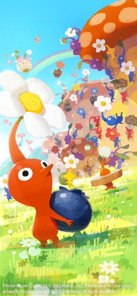 Pikmin Art, Pikmin Bloom, Nintendo Art, Weird Creatures, Environment Concept Art, Simple Doodles, Art Studies, Ipad Wallpaper, Funky Art