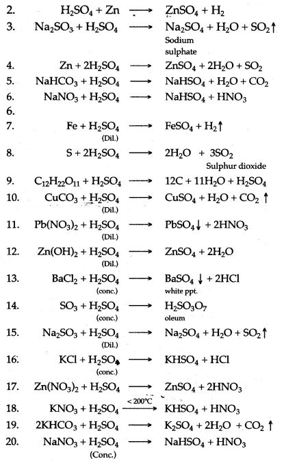 ICSE Solutions for Class 10 Chemistry - Sulphuric Acid - A Plus Topper Icse Class 10 Physics, Icse Class 10 Chemistry Notes, Icse Class 10 Biology Notes, Science Formulas Chemistry Class 10, Chemistry Notes Class 10 Cbse, Physics Formulas Class 10, Chemistry For Beginners, Chemistry Basics Class 10, Science Formulas Chemistry