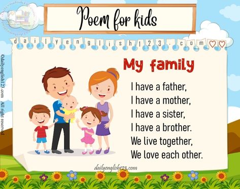 Simple poems for kids