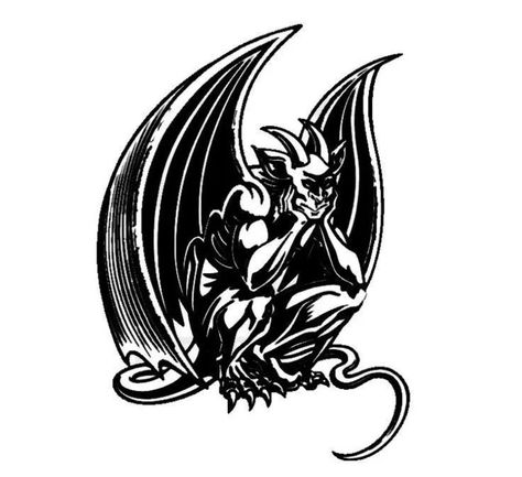 devil sketch that resembles a gargoyle Devil Tattoo, Tattoo Outline Drawing, Flash Tattoo Designs, Old School Tattoo Designs, Dark Art Tattoo, Tattoo Art Drawings, Dark Tattoo, Tattoo Flash Art, Black Ink Tattoos