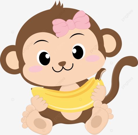 monkey cute Animated Monkey, Writing Practice Kindergarten, Monkey Png, Monkey Cute, Monkey Banana, Banana Sticker, Monkey And Banana, Cute Monkey, Png Transparent Background