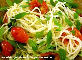 Jamie Oliver - spaghetti with cherry tomatoes, marjoram Marjoram Recipes, Extra Virgin Olive Oil Recipes, Sweet Marjoram, Olive Oil Recipes, Herbal Recipes, Summer Recipe, Sweet Cherries, Marjoram, Virgin Olive Oil