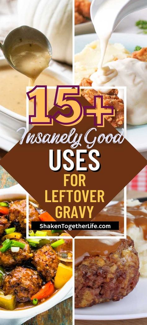 Leftover Brown Gravy, Recipes With White Gravy, Recipes With Beef Gravy, Recipes Using Leftover Turkey Gravy, Meals With Brown Gravy, Leftover Chicken Gravy Recipes, Leftover Gravy Recipes, What To Do With Leftover Gravy, Leftover Beef Gravy Uses