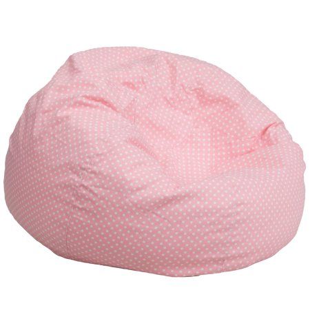 Oversized Polka Dot Bean Bag Chair, Multiple Colors, Pink Cute Beanbag, Oversized Bean Bag Chairs, Pink Chairs, Large Bean Bag Chairs, Bean Bag Lounger, Large Bean Bags, Pink Dot, Kids Bean Bags, Bean Bag Sofa