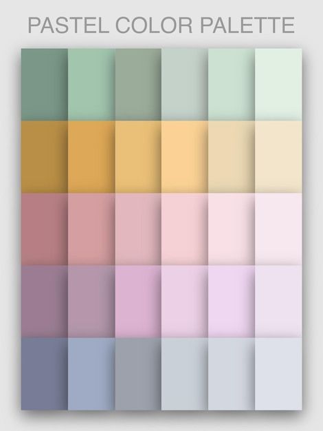 Vector pastel colors | Premium Vector #Freepik #vector #palette #pastels #pallete #color-palette Pastel Contrast Colour Palettes, Pastel Color Palette Skin Tones, Pastel Colour Wardrobe Design, Pastel Color Packaging, Pastel Colors Interior, 15 Color Palette, Soft Pastels Color Palette, Pastel Colour Pallet, Cool Pastel Color Palette