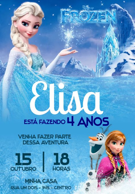 Design by Jotta | Arte digital convite FROZEN para editar e baixar grátis com marca d'água Como fazer convite online FROZEN? 1) Escolha um dos muitos modelos disponíveis de convite online FROZEN para você editar. 2) Edite e personalize com muita facilidade seu convite online FROZEN usando nosso editor online. 3) Quando o seu convite online FROZEN estiver pronto clique em baixar e envie seu convite online FROZEN para todos seus amigos pelo Whatsapp, Facebook, Email ou se preferir im Getting Played, Online Design, Sofia, Frozen