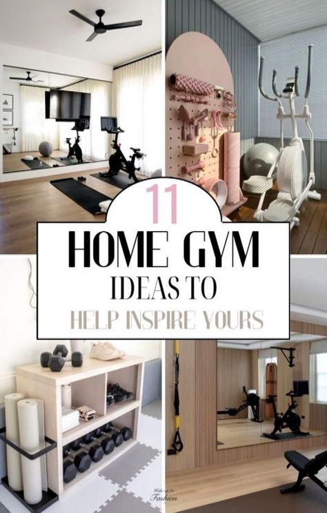 Here are all the best home gym ideas that will make your home gym so much more pretty as well as totally more functional. #Creating #for #Own #InteriorInspo #Workout #Mini #Your #Home #HomeDecor #Gym #Compact #Spaces #Ideas #HomeInspiration #HomeDecorating Home Office Workout Room Combo, Office And Workout Room Combo, Home Office Gym Combo, Office Gym Combo, Gym Corner, Basement Workout Room, Home Office And Gym, Workout Room Ideas Home, Home Gym Ideas Small