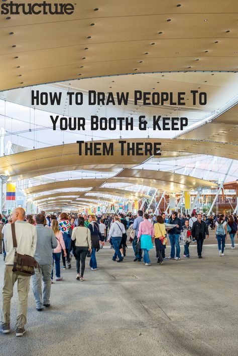 Creating an eye-catching display for your trade show booth is half the battle when it comes to a successful expo in which an audience is drawn to your brand and interested in exploring it further. The other side of that coin is keeping your visitors engaged once they’ve stopped in for a quick peek. But how exactly can you ensure that expo-goers walk away with a sense of understanding about the product and services offered by your company? Eye Catching Booth Display, Clothing Trade Show Booth Ideas, Info Booth Ideas, Construction Trade Show Booth Ideas, Fitness Booth Ideas, Expo Booth Ideas Display, Outdoor Trade Show Booth Ideas, Wellness Expo Booth Ideas, Health Expo Booth Ideas