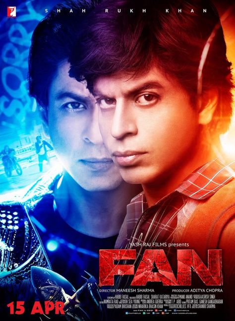 Fan (2016) Tam Film, Srk Movies, Imdb Movies, Movie Info, Hindi Film, Bollywood Movie, Fantasy Movies, Shah Rukh Khan, Indian Movies