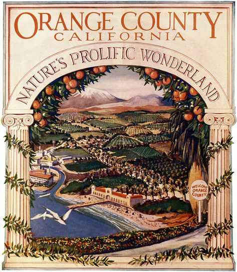 Orange California, Hidden History, California Poster, California History, Line Photo, California Landscape, Orange County California, Sign Company, California Art