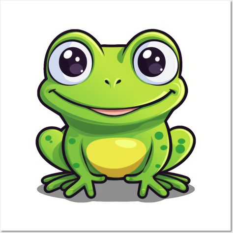 Get ready to fall in love with our Kawaii Frog design! -- Choose from our vast selection of art prints and posters to match with your desired size to make the perfect print or poster. Pick your favorite: Movies, TV Shows, Art, and so much more! Available in mini, small, medium, large, and extra-large depending on the design. For men, women, and children. Perfect for decoration. Cute Frogs Art, Frog Cartoon, Frog Drawing, Journal Diy, Frog Design, Bullet Journal Diy, Frog Art, Cute Frog, Cute Frogs